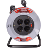 Удлинитель на катушке силовой РЕСАНТА СУ-3x1,5-50/2 (с выключателем, 4 розетки) 61/118/12